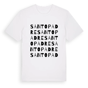 Santopadre ordlek t-shirt – ekologisk bomull t-shirt från Pinshirt