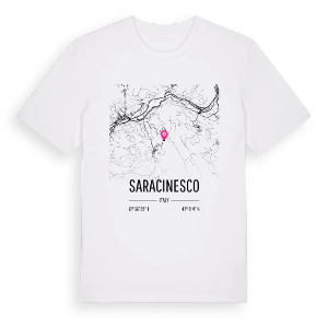 Saracinesco karta t-shirt – ekologisk bomull t-shirt från Pinshirt