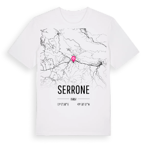 Serrone karta t-shirt – ekologisk bomull t-shirt från Pinshirt