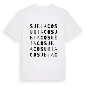 Subiaco ordlek t-shirt – ekologisk bomull t-shirt från Pinshirt
