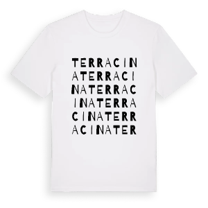 Terracina ordlek t-shirt – ekologisk bomull t-shirt från Pinshirt
