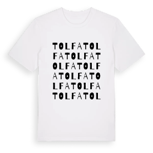 Tolfa ordlek t-shirt – ekologisk bomull t-shirt från Pinshirt
