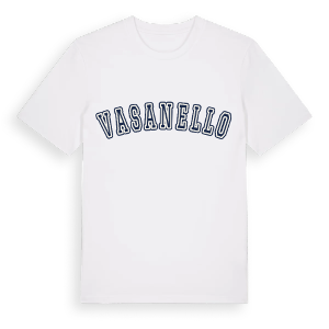 Vasanello college t-shirt – ekologisk bomull t-shirt från Pinshirt