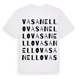 Vasanello ordlek t-shirt – ekologisk bomull t-shirt från Pinshirt