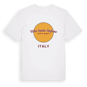 Villa Santo Stefano cirkel t-shirt – ekologisk bomull t-shirt från Pinshirt