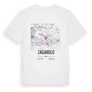 Zagarolo karta t-shirt – ekologisk bomull t-shirt från Pinshirt