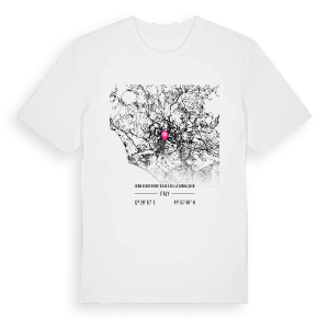 Zona extraterritoriale della Santa Sede karta t-shirt – ekologisk bomull t-shirt från Pinshirt