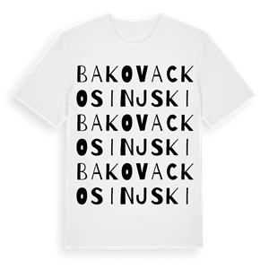 Bakovac Kosinjski ordlek t-shirt – ekologisk bomull t-shirt från Pinshirt