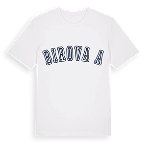 Birovača college t-shirt – ekologisk bomull t-shirt från Pinshirt