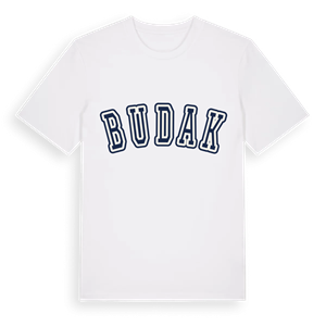 Budak college t-shirt – ekologisk bomull t-shirt från Pinshirt
