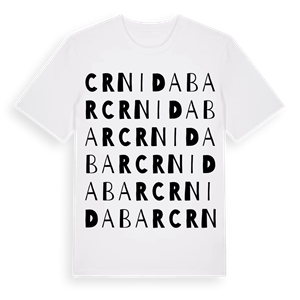 Crni Dabar ordlek t-shirt – ekologisk bomull t-shirt från Pinshirt