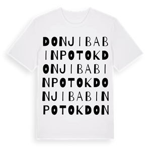 Donji Babin Potok ordlek t-shirt – ekologisk bomull t-shirt från Pinshirt