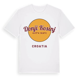 Donji Kosinj cirkel t-shirt – ekologisk bomull t-shirt från Pinshirt