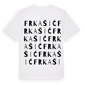 Frkašić ordlek t-shirt – ekologisk bomull t-shirt från Pinshirt