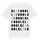 Glibodol ordlek t-shirt