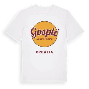 Gospić cirkel t-shirt – ekologisk bomull t-shirt från Pinshirt