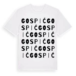Gospić ordlek t-shirt – ekologisk bomull t-shirt från Pinshirt