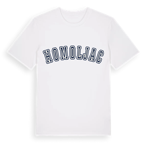 Homoljac college t-shirt – ekologisk bomull t-shirt från Pinshirt