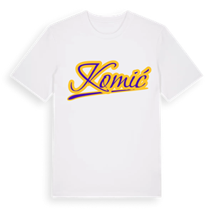 Komić baseball t-shirt – ekologisk bomull t-shirt från Pinshirt