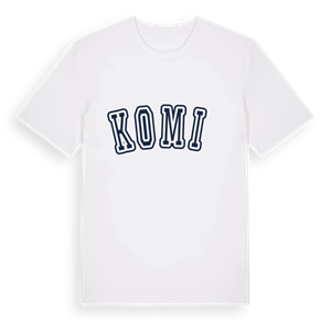 Komić college t-shirt – ekologisk bomull t-shirt från Pinshirt