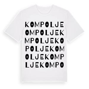Kompolje ordlek t-shirt – ekologisk bomull t-shirt från Pinshirt