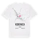 Korenica karta t-shirt