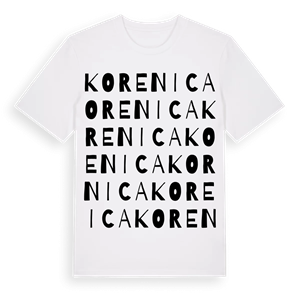 Korenica ordlek t-shirt – ekologisk bomull t-shirt från Pinshirt
