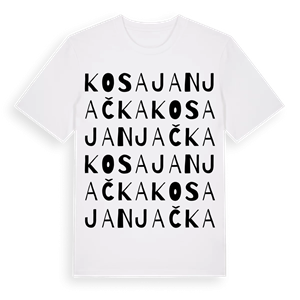 Kosa Janjačka ordlek t-shirt – ekologisk bomull t-shirt från Pinshirt