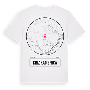 Križ Kamenica t-shirt – ekologisk bomull t-shirt från Pinshirt