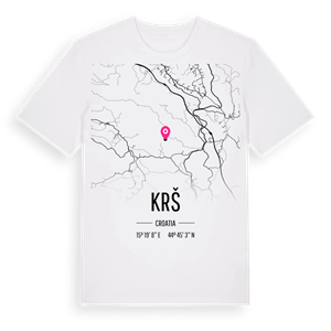 Krš karta t-shirt – ekologisk bomull t-shirt från Pinshirt