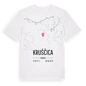Kruščica karta t-shirt – ekologisk bomull t-shirt från Pinshirt