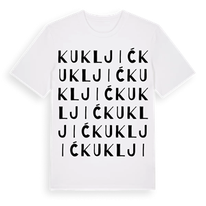 Kukljić ordlek t-shirt – ekologisk bomull t-shirt från Pinshirt