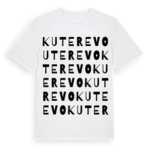 Kuterevo ordlek t-shirt – ekologisk bomull t-shirt från Pinshirt
