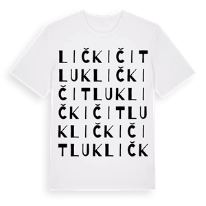 Lički Čitluk ordlek t-shirt – ekologisk bomull t-shirt från Pinshirt