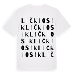 Lički Osik ordlek t-shirt – ekologisk bomull t-shirt från Pinshirt