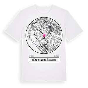 Ličko-senjska županija t-shirt – ekologisk bomull t-shirt från Pinshirt
