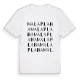Mala Plana ordlek t-shirt