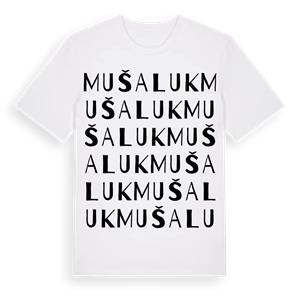 Mušaluk ordlek t-shirt – ekologisk bomull t-shirt från Pinshirt