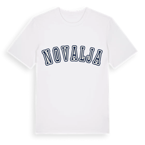 Novalja college t-shirt – ekologisk bomull t-shirt från Pinshirt