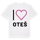 Jag älskar Oteš t-shirt stort tryck