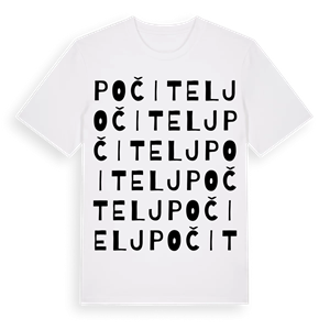 Počitelj ordlek t-shirt – ekologisk bomull t-shirt från Pinshirt