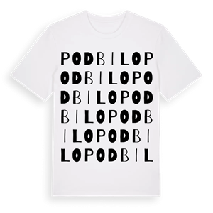 Podbilo ordlek t-shirt – ekologisk bomull t-shirt från Pinshirt