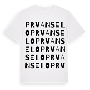 Prvan Selo ordlek t-shirt – ekologisk bomull t-shirt från Pinshirt