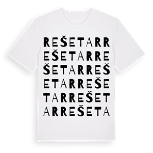 Rešetar ordlek t-shirt – ekologisk bomull t-shirt från Pinshirt