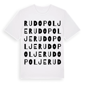 Rudopolje ordlek t-shirt – ekologisk bomull t-shirt från Pinshirt