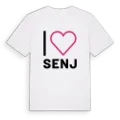 Jag älskar Senj t-shirt stort tryck