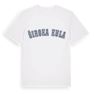 Široka Kula college t-shirt – ekologisk bomull t-shirt från Pinshirt