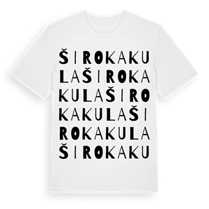 Široka Kula ordlek t-shirt – ekologisk bomull t-shirt från Pinshirt