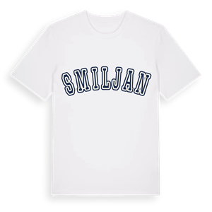 Smiljan college t-shirt – ekologisk bomull t-shirt från Pinshirt