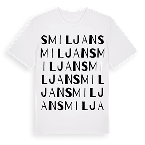 Smiljan ordlek t-shirt – ekologisk bomull t-shirt från Pinshirt